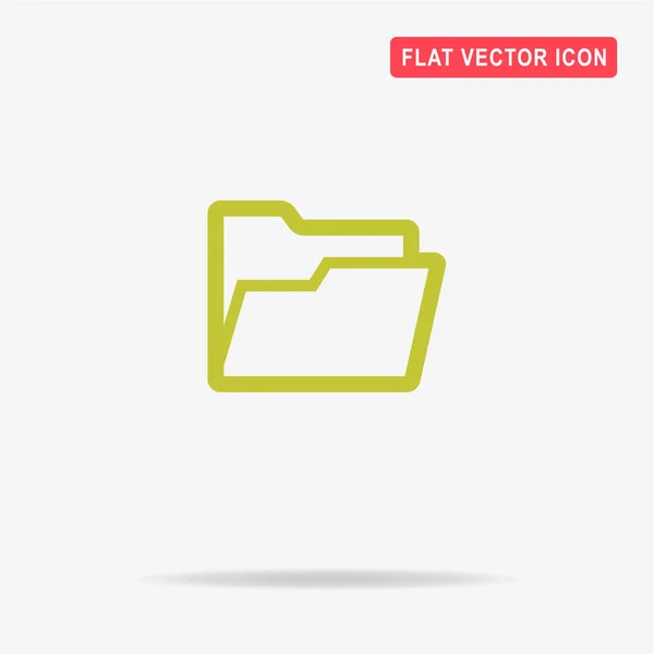 Folder Icon Vector Concept Illustration Design — Stock Vector