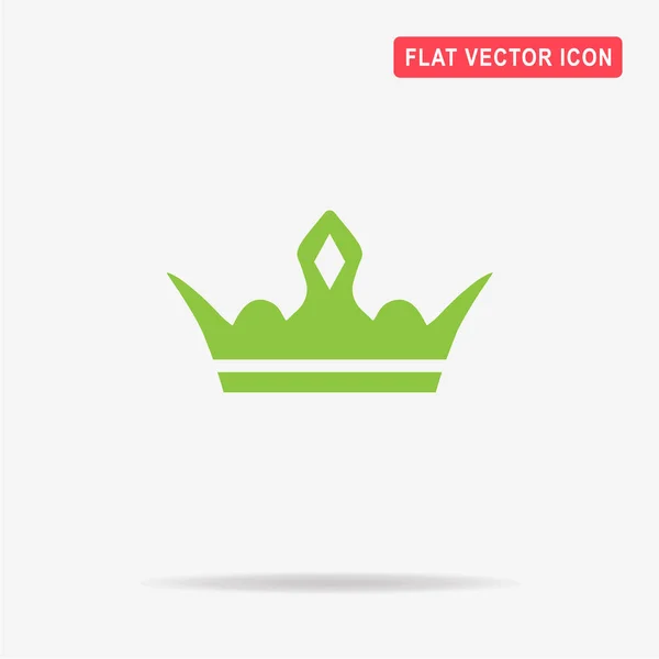 Иконка Короны Векторная Концепция — стоковый вектор