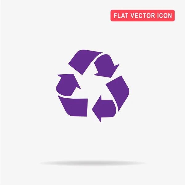 Recycle Teken Pictogram Vectorillustratie Concept Voor Ontwerp — Stockvector