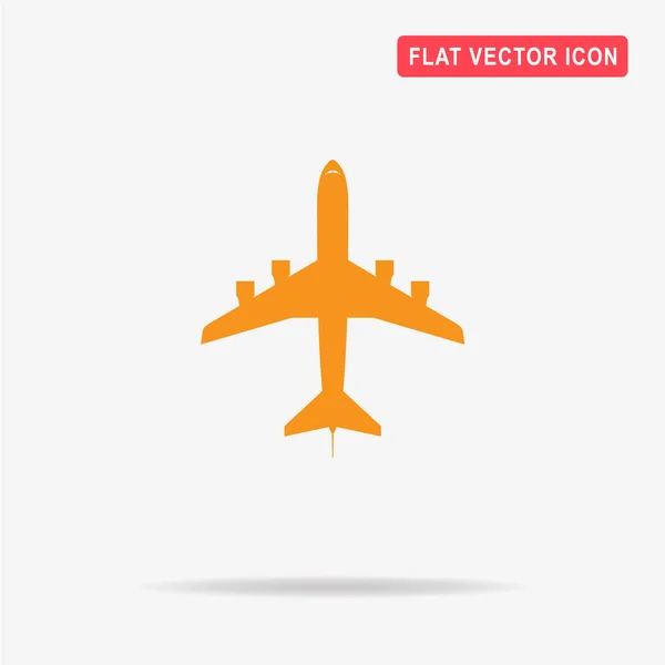 Airplane Icon Vector Concept Illustration Design — Stock Vector