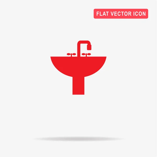Waschbecken Symbol Vektor Konzept Illustration Für Design — Stockvektor