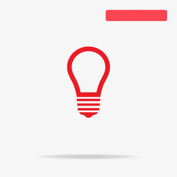 Light Bulb Icon Vector Concept Illustration Design — Stock Vector