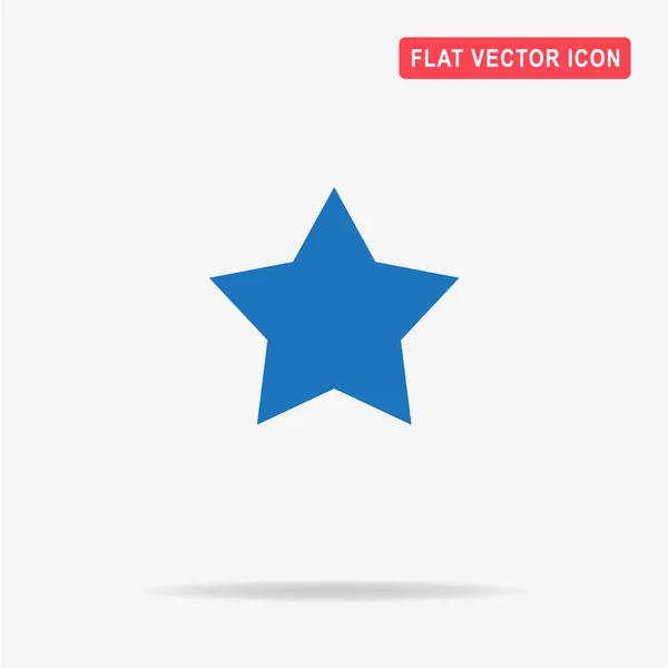 Star Icon Vector Concept Illustration Design — Stock Vector