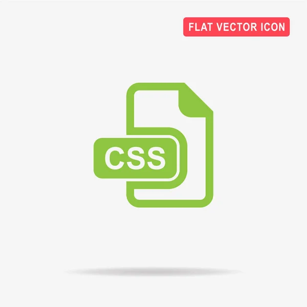 Css Pictogram Vectorillustratie Concept Voor Ontwerp — Stockvector