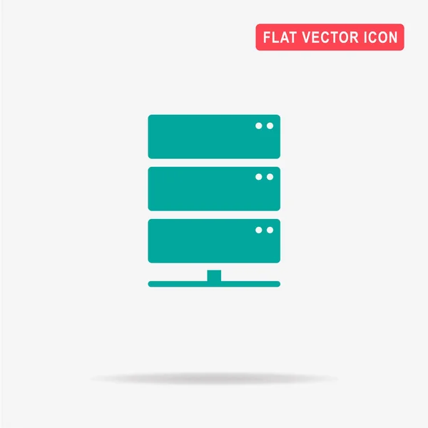 Server Symbol Vektor Konzept Illustration Für Design — Stockvektor