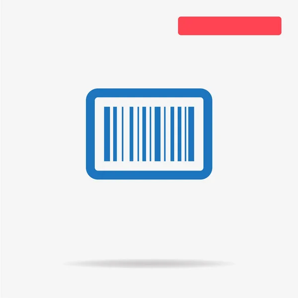 Barcode Icon Vector Concept Illustration Design — Stock Vector
