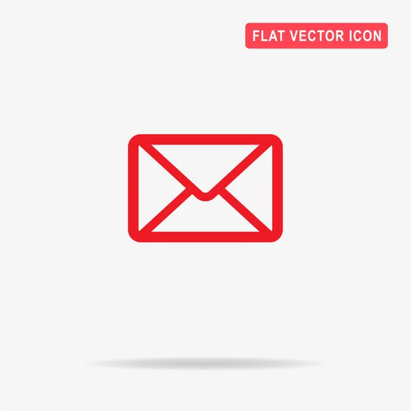 Briefumschlag Symbol Vektor Konzept Illustration Für Design — Stockvektor
