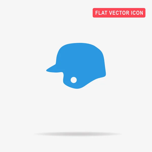Baseballhelm Ikone Vektor Konzept Illustration Für Design — Stockvektor