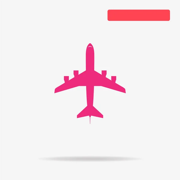 Airplane Icon Vector Concept Illustration Design — Stock Vector