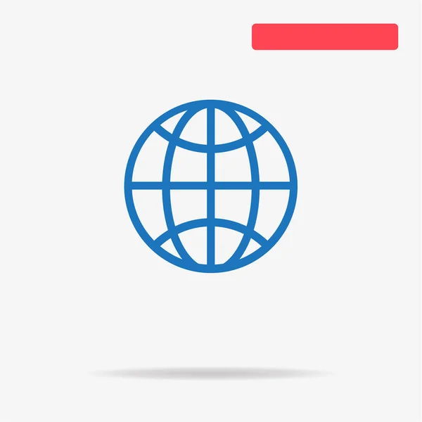 Icône Globe Illustration Vectorielle Concept Pour Design — Image vectorielle