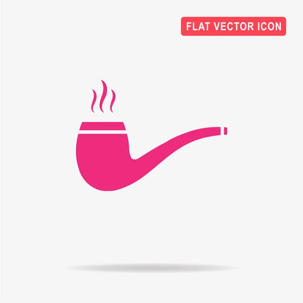 Pictogram Van Pijp Tabak Vectorillustratie Concept Voor Ontwerp — Stockvector