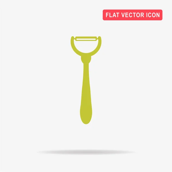 Kitchen Peeler Icon Vector Concept Illustration Design — Stock Vector