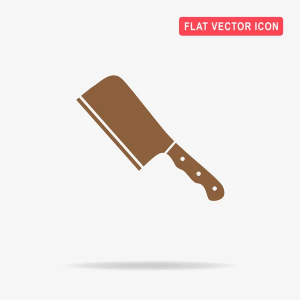 Значок Мясного Ножа Векторная Концепция — стоковый вектор