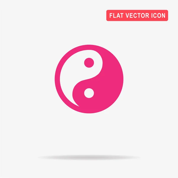 Pictogram Van Yin Yang Vectorillustratie Concept Voor Ontwerp — Stockvector