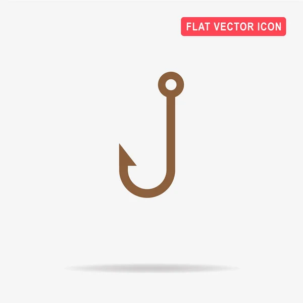 Значок Крюка Векторная Концепция — стоковый вектор