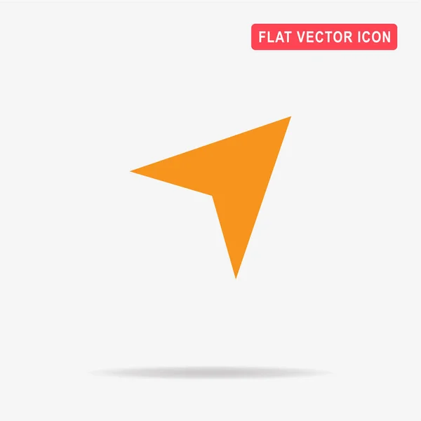 Icône Navigateur Flèche Illustration Vectorielle Concept Pour Design — Image vectorielle
