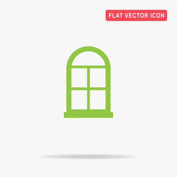 Иконка Окна Векторная Концепция — стоковый вектор
