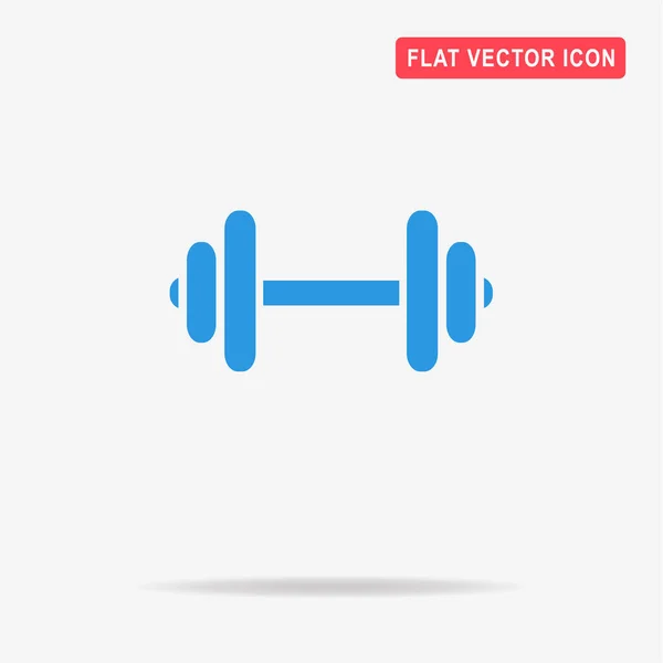 Dumbbell Icon Vector Concept Illustration Design — Stock Vector