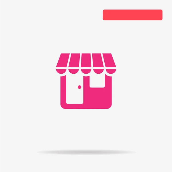 Shopsymbol Vektor Konzept Illustration Für Design — Stockvektor