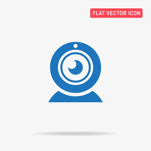 Web Kamera Ikonen Begreppet Vektorillustration För Design — Stock vektor