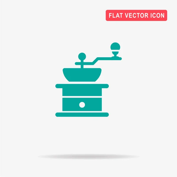 Coffee Grinder Icon Vector Concept Illustration Design — Stock Vector