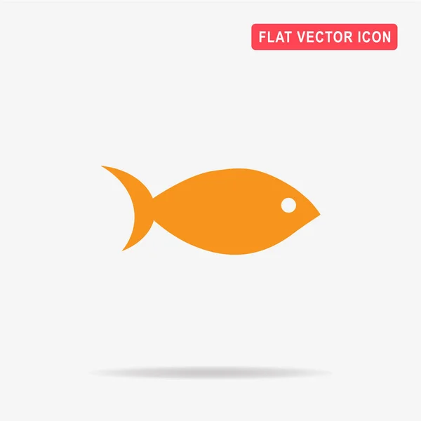 Vis Pictogram Vectorillustratie Concept Voor Ontwerp — Stockvector