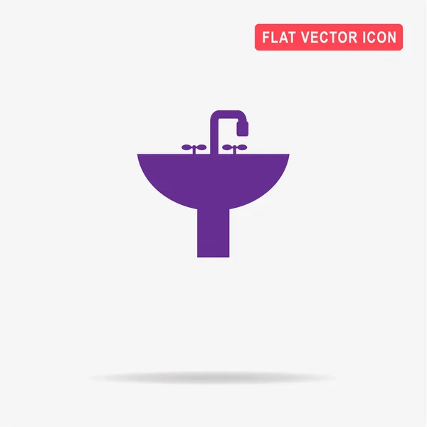 Waschbecken Symbol Vektor Konzept Illustration Für Design — Stockvektor