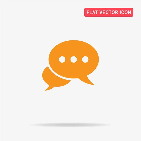 Message Chat Icon Vector Concept Illustration Design — Stock Vector