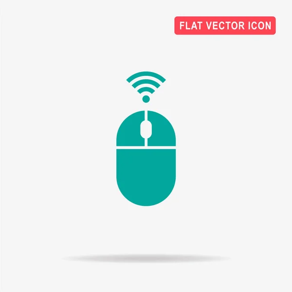 Icono Del Ratón Bluetooth Ilustración Del Concepto Vectorial Para Diseño — Archivo Imágenes Vectoriales