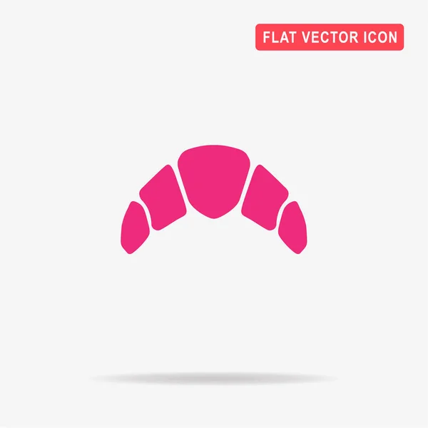 Croissant Symbol Vektor Konzept Illustration Für Design — Stockvektor