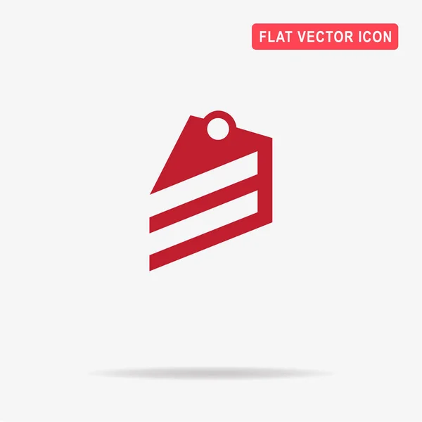 Pedazo Icono Pastel Ilustración Del Concepto Vectorial Para Diseño — Vector de stock