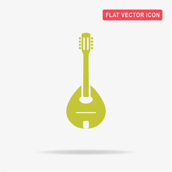 Ícone Mandolin Ilustração Conceito Vetor Para Design — Vetor de Stock