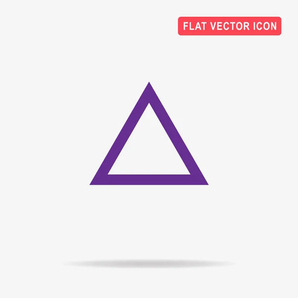 Ícone Triangular Ilustração Conceito Vetor Para Design — Vetor de Stock