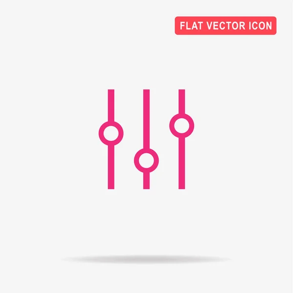 Icono Música Ajuste Ilustración Del Concepto Vectorial Para Diseño — Vector de stock