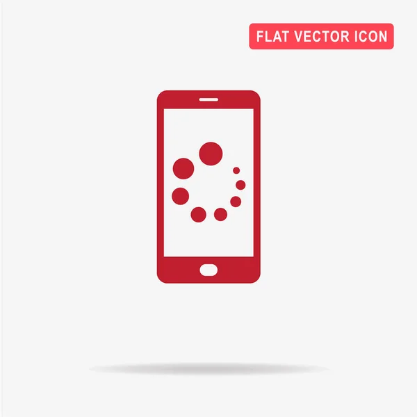 Mobiele Laden Pictogram Vectorillustratie Concept Voor Ontwerp — Stockvector