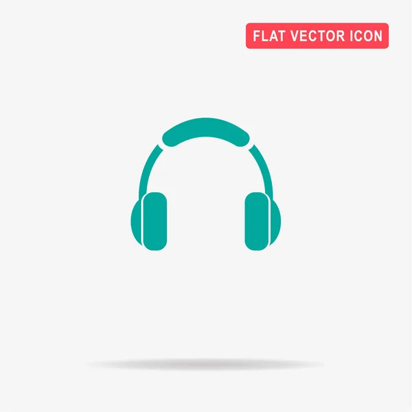 Het Pictogram Van Hoofdtelefoon Vectorillustratie Concept Voor Ontwerp — Stockvector