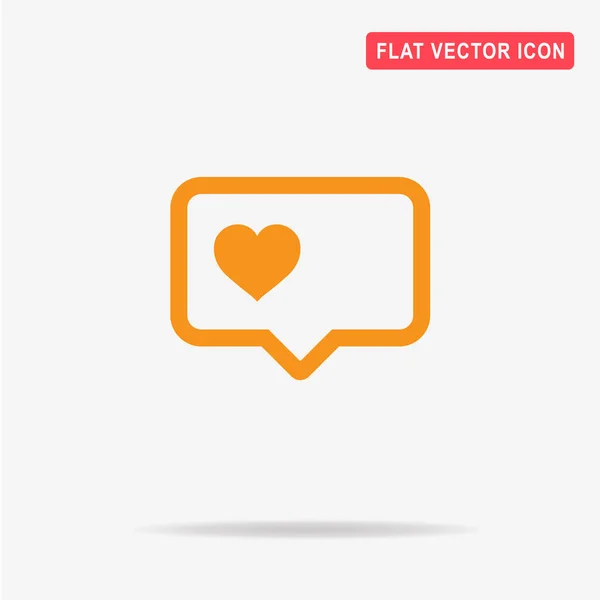 Icono Amor Ilustración Del Concepto Vectorial Para Diseño — Vector de stock