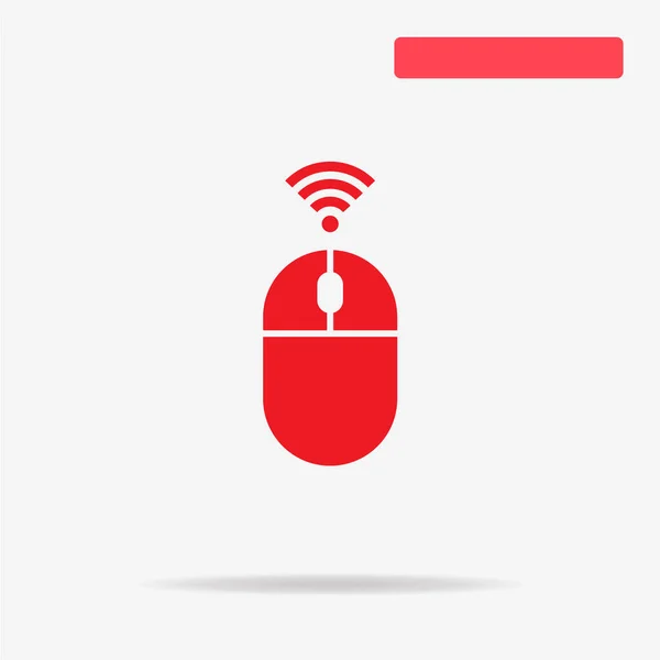 Bluetooth マウス アイコン デザインのベクトルの概念図 — ストックベクタ