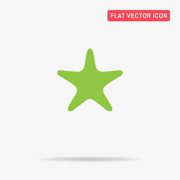 Starfish Pictogram Vectorillustratie Concept Voor Ontwerp — Stockvector