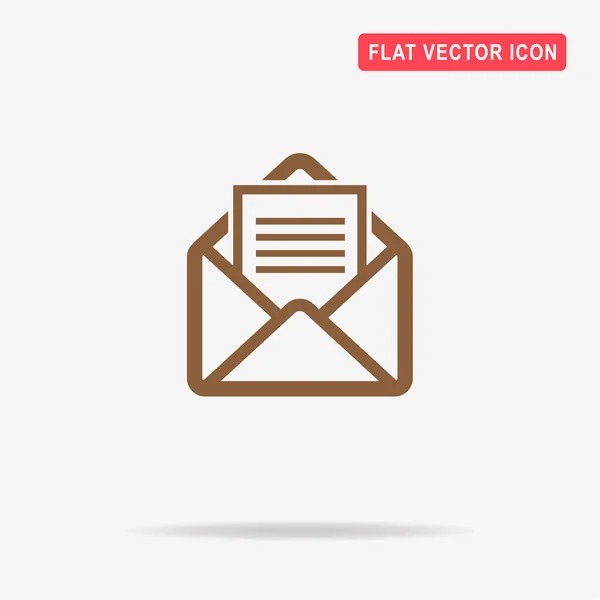 Briefumschlag Symbol Vektor Konzept Illustration Für Design — Stockvektor