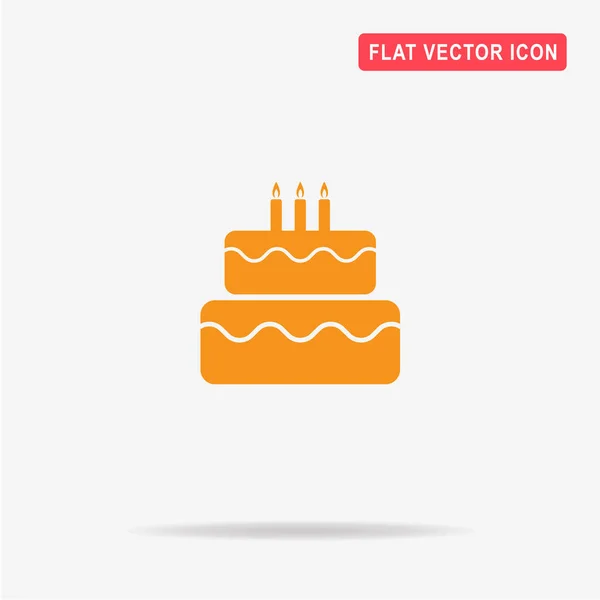 Kuchen Symbol Vektor Konzept Illustration Für Design — Stockvektor