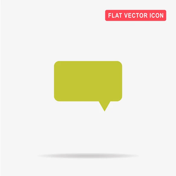Speech Bubble Icon Vector Concept Illustration Design — Stock Vector