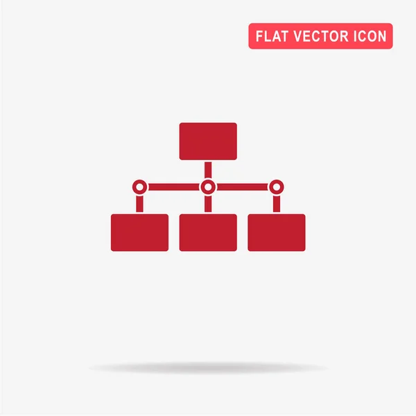 Flussdiagramm Symbol Vektor Konzept Illustration Für Design — Stockvektor