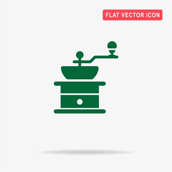 Koffiemolen Pictogram Vectorillustratie Concept Voor Ontwerp — Stockvector