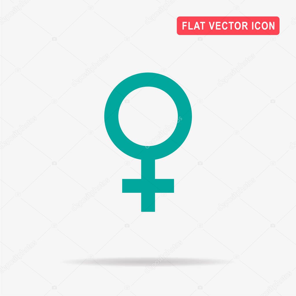 Female sexual orientation icon. Vector concept illustration for design.