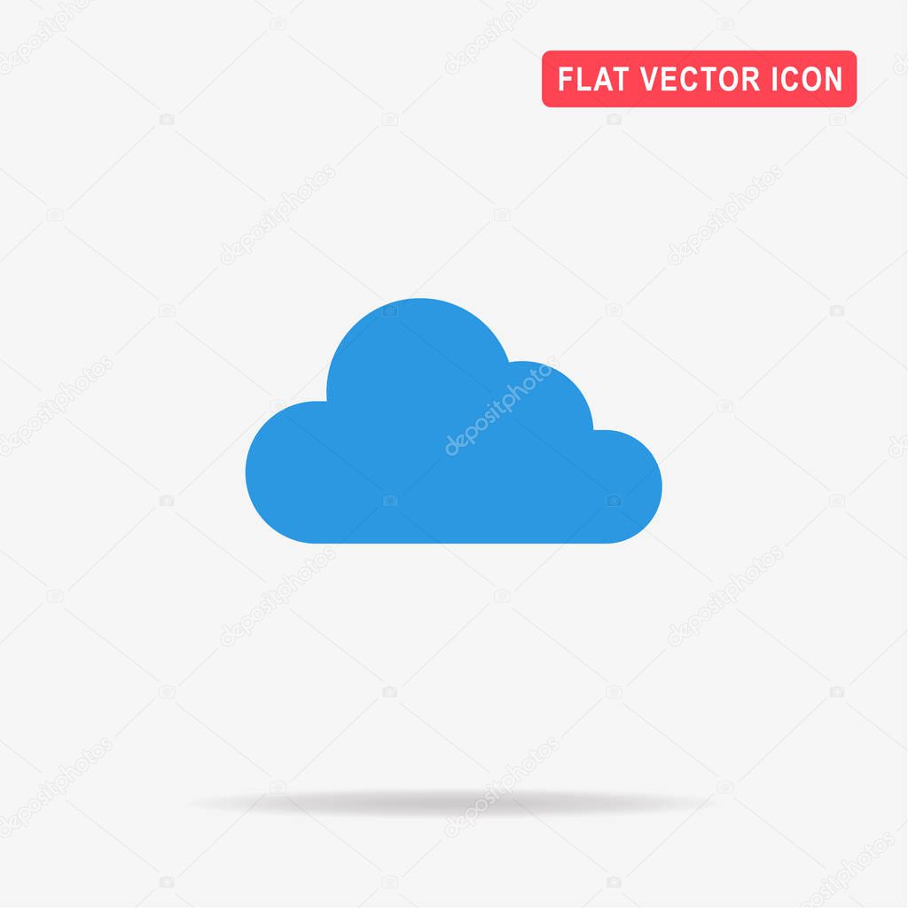 Cloud icon. Vector concept illustration for design.