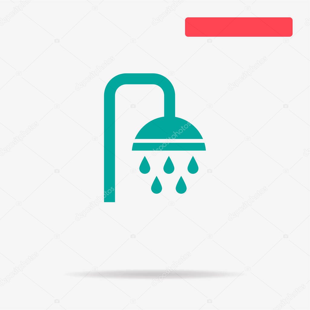 Shower icon. Vector concept illustration for design.