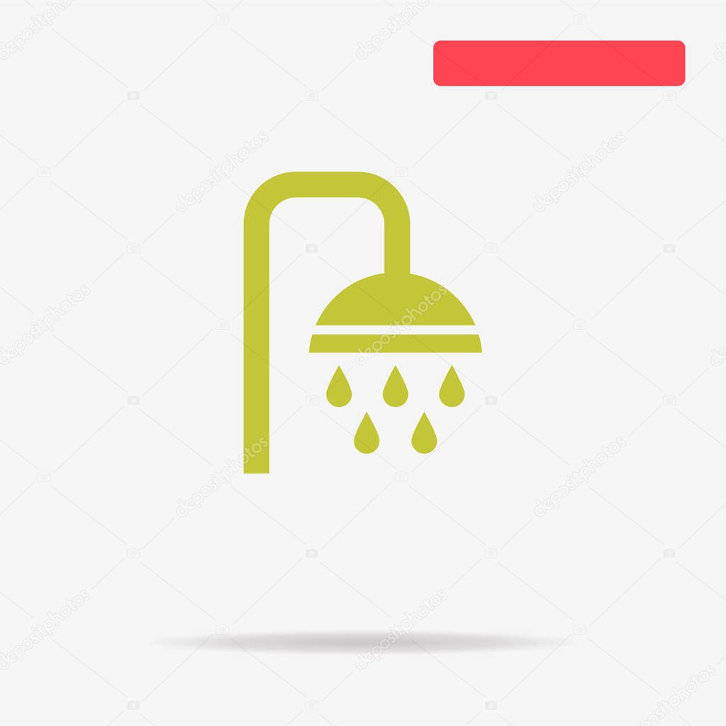 Shower icon. Vector concept illustration for design.