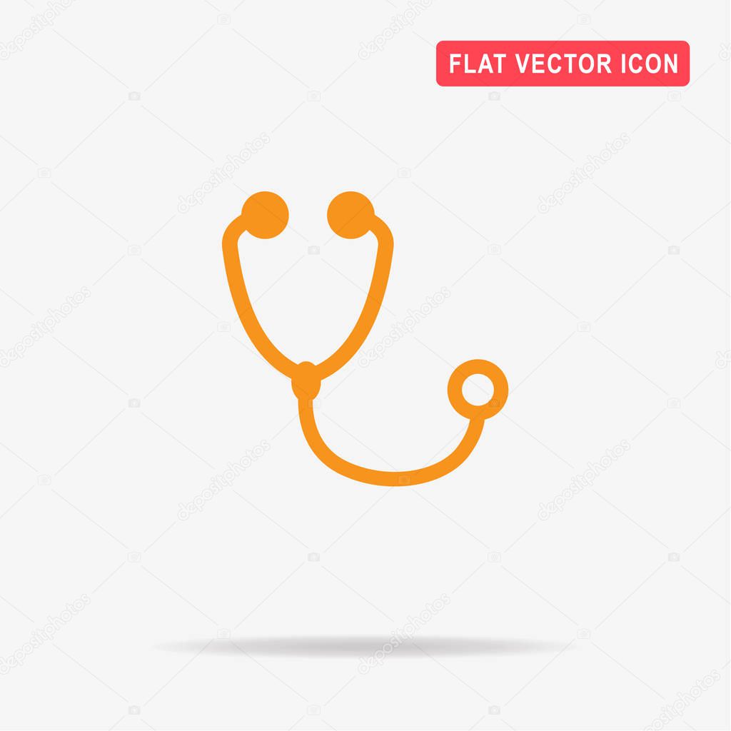 Stethoscope icon. Vector concept illustration for design.