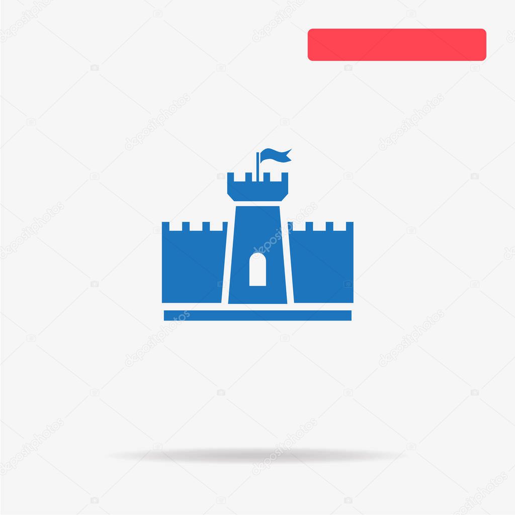 Castle icon. Vector concept illustration for design.